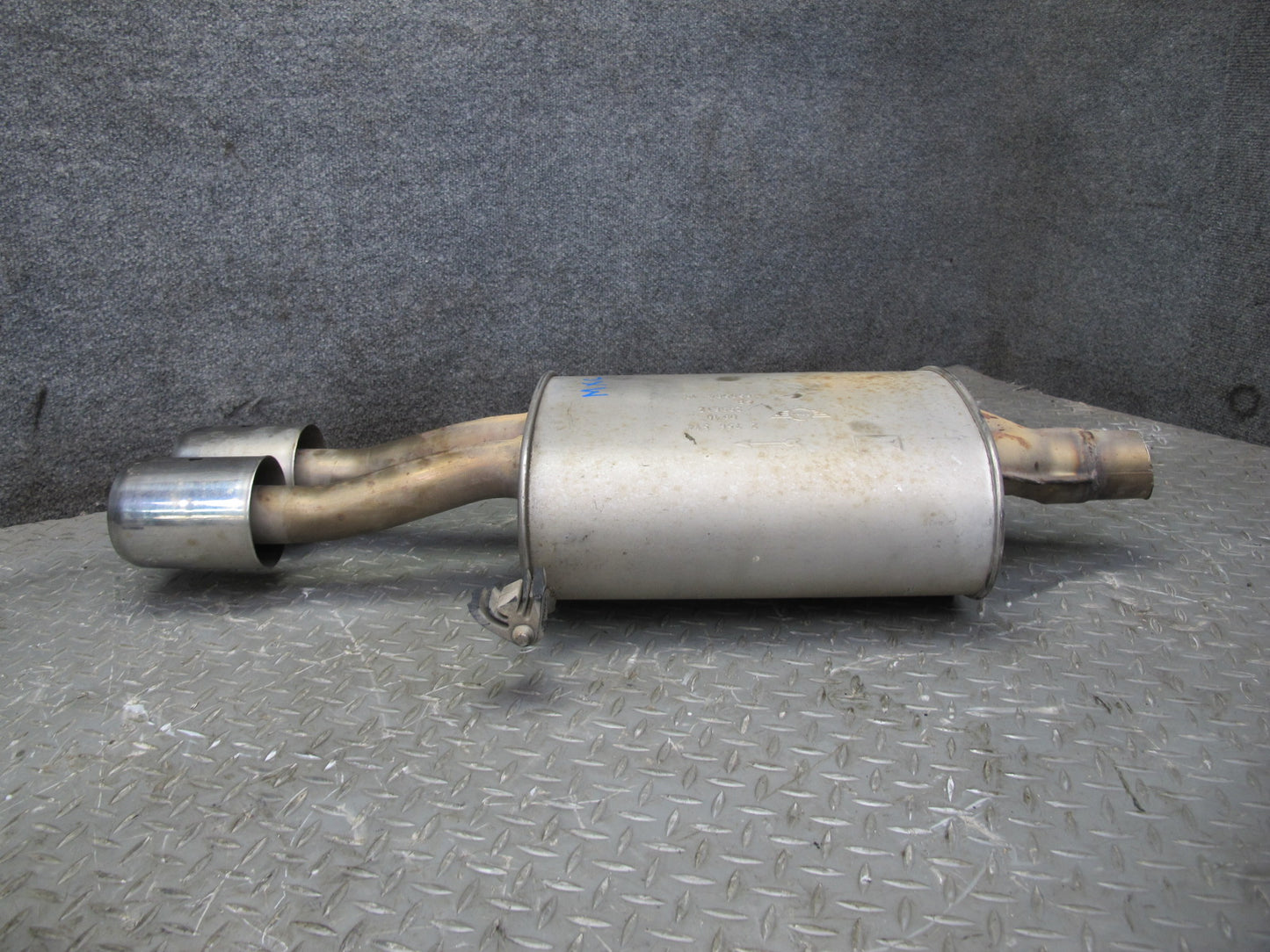 07-13 Mini Cooper S R56 R57 R58 R59 Rear Exhaust Muffler w Tips 2756514 OEM