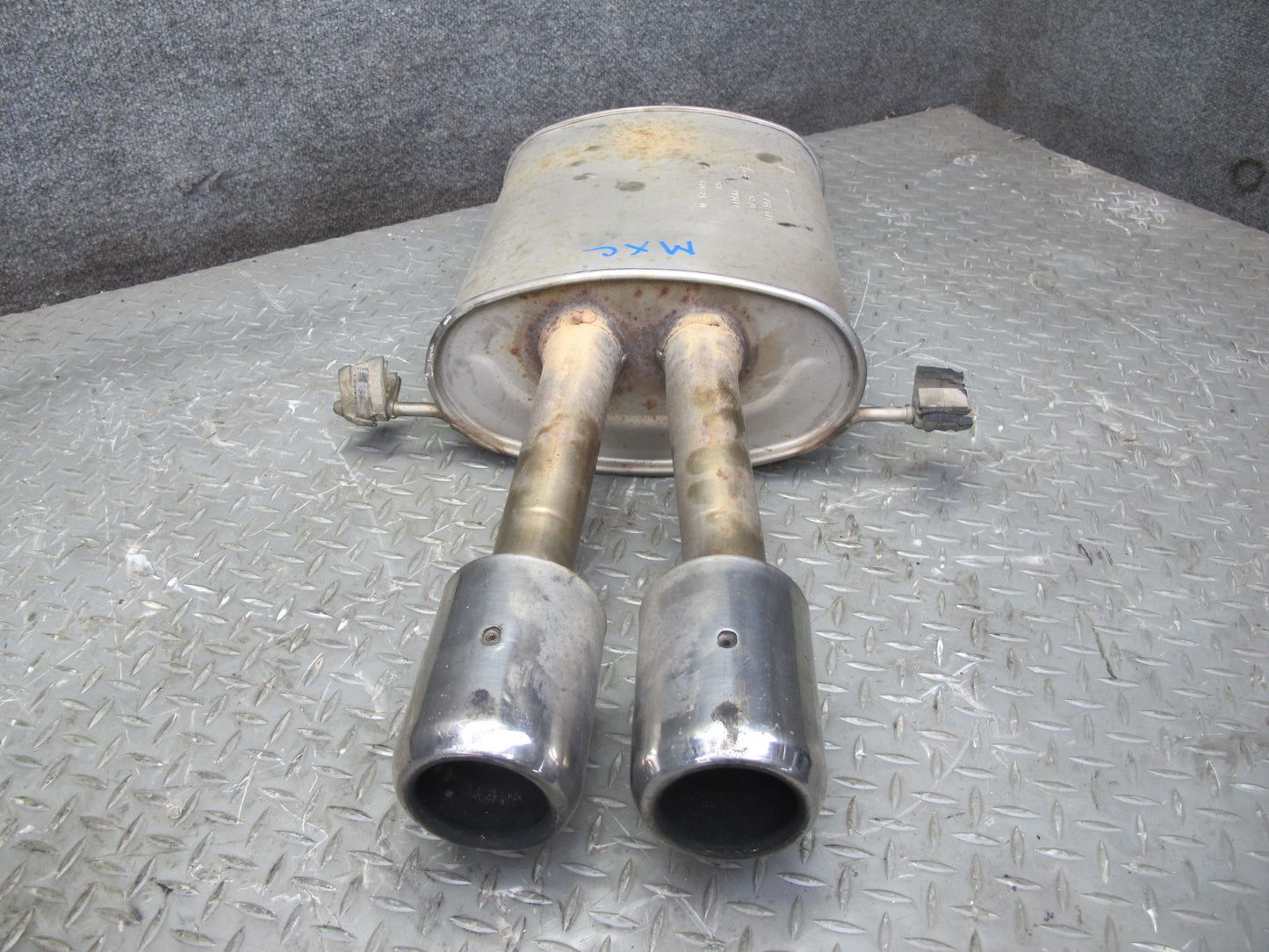 07-13 Mini Cooper S R56 R57 R58 R59 Rear Exhaust Muffler w Tips 2756514 OEM