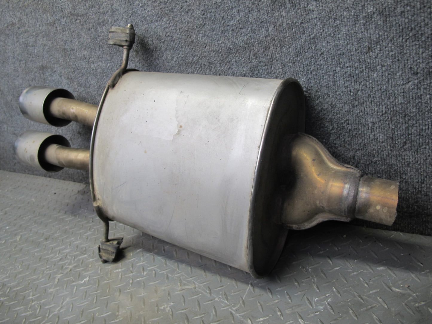 07-13 Mini Cooper S R56 R57 R58 R59 Rear Exhaust Muffler w Tips 2756514 OEM