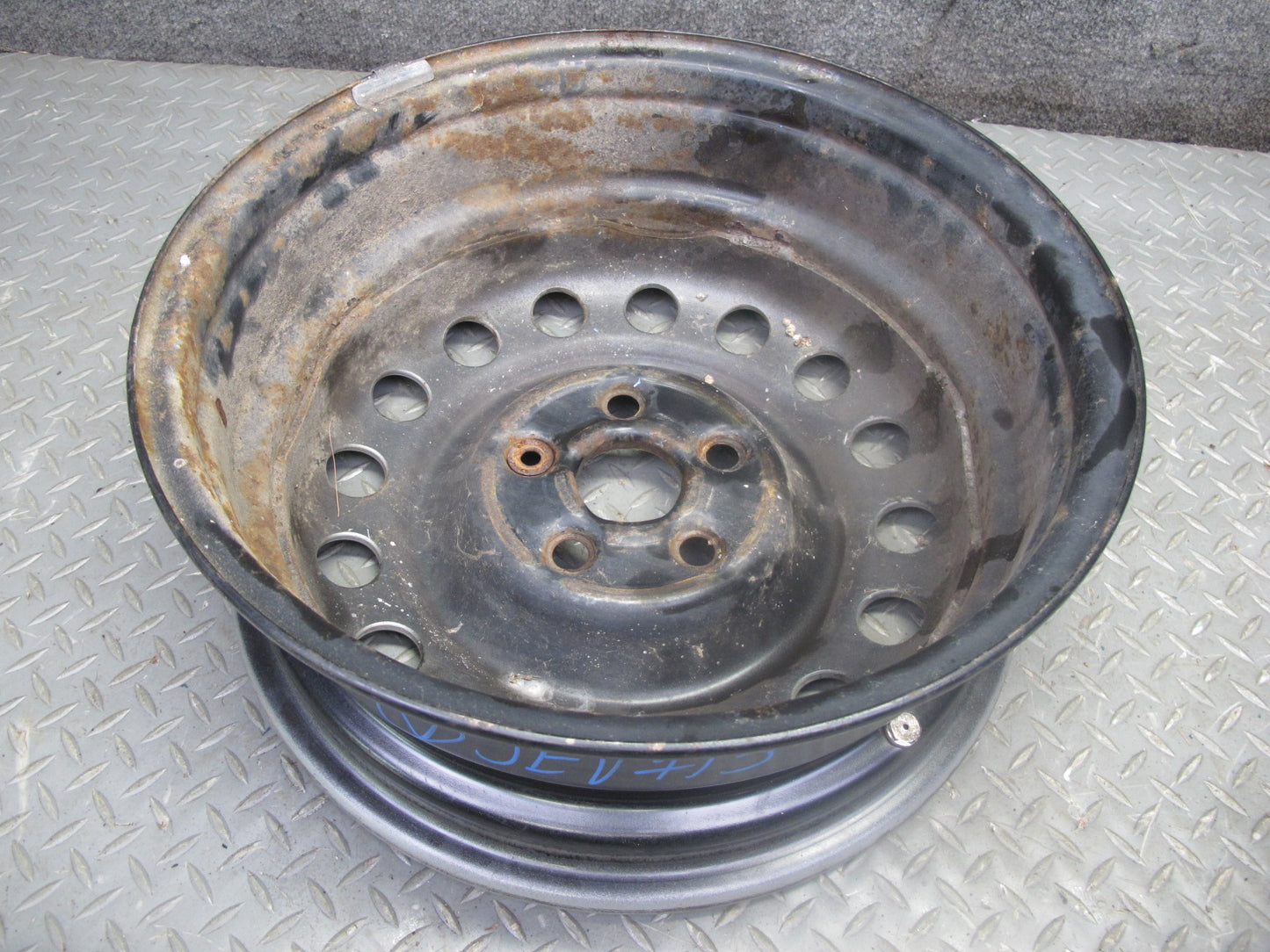 97-03 VW Eurovan T4 Factory R16" Steel Wheel Rim 16x6J ET53 5x112 7D0601027D OEM