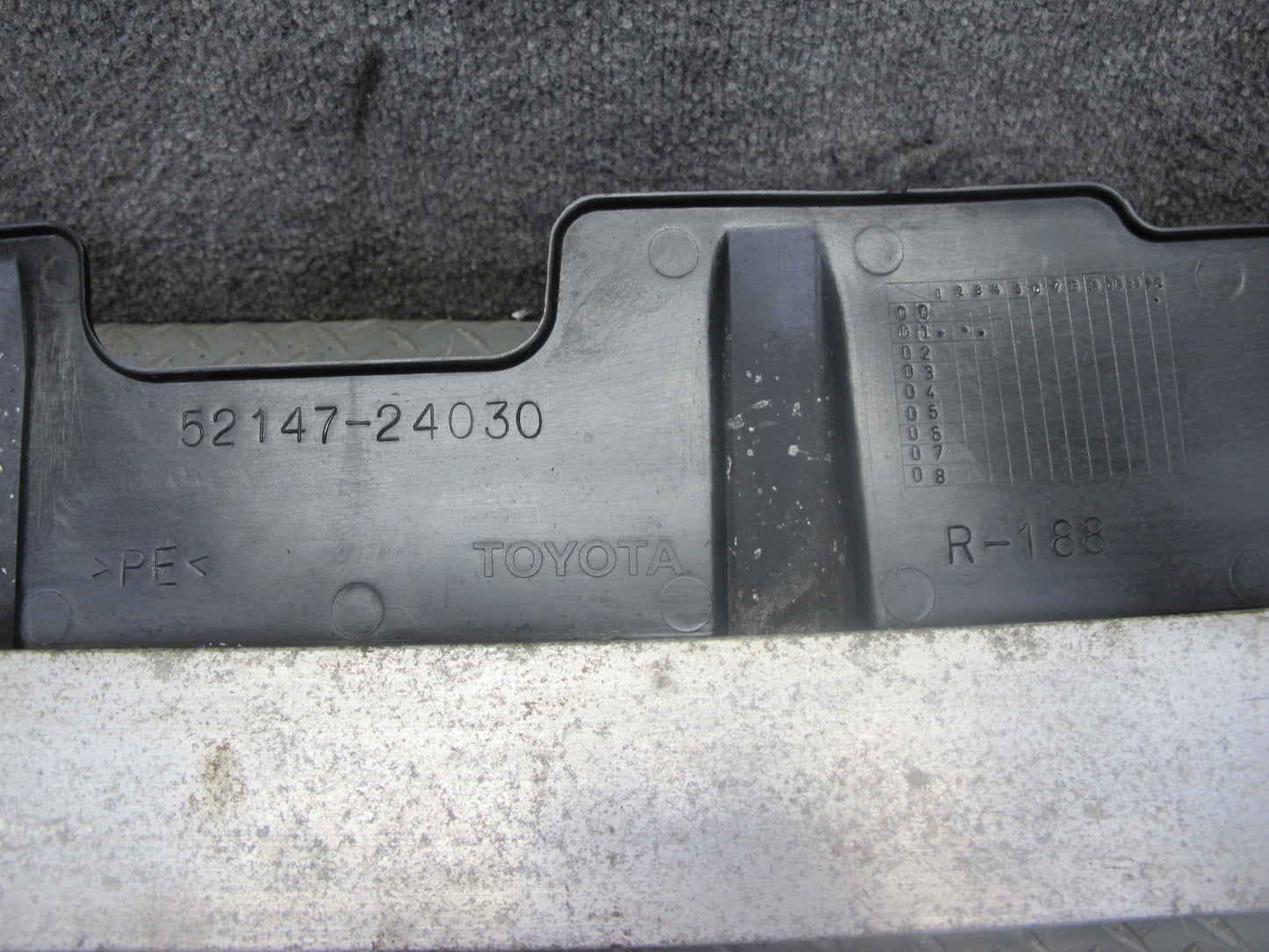 02-05 Lexus Z40 SC430 Front Bumper Reinforcement Impact Bar w Foam Absorber OEM