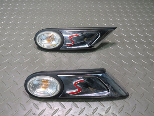 07-13 Mini Cooper S R55 R56 R57 Set of 2 Front Fender Turn Signal Light Lamp OEM