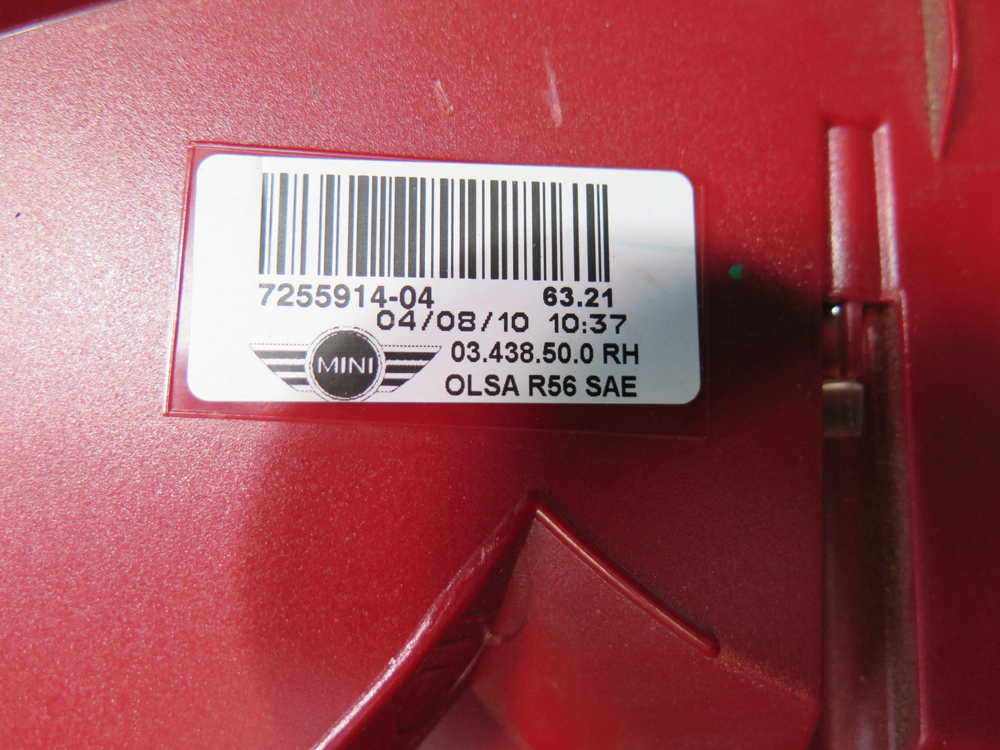 11-13 Mini Cooper R56 R57 R58 R59 Set of 2 Rear Left & Right Tail Light Lamp OEM