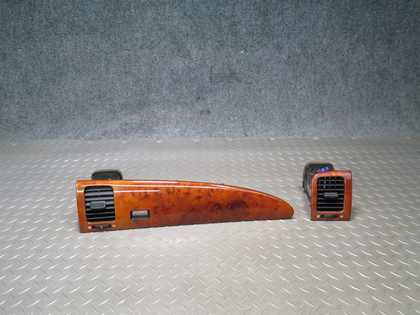 02-05 Lexus SC430 Dash Center Left Right A/C Heater Air Vent w Wood Trim Set OEM