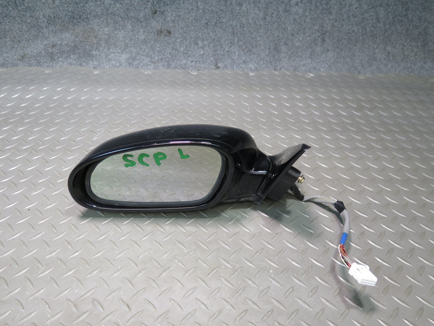 02-05 Lexus SC430 Left Door Side View Exterior Heated Memory Mirror Black OEM