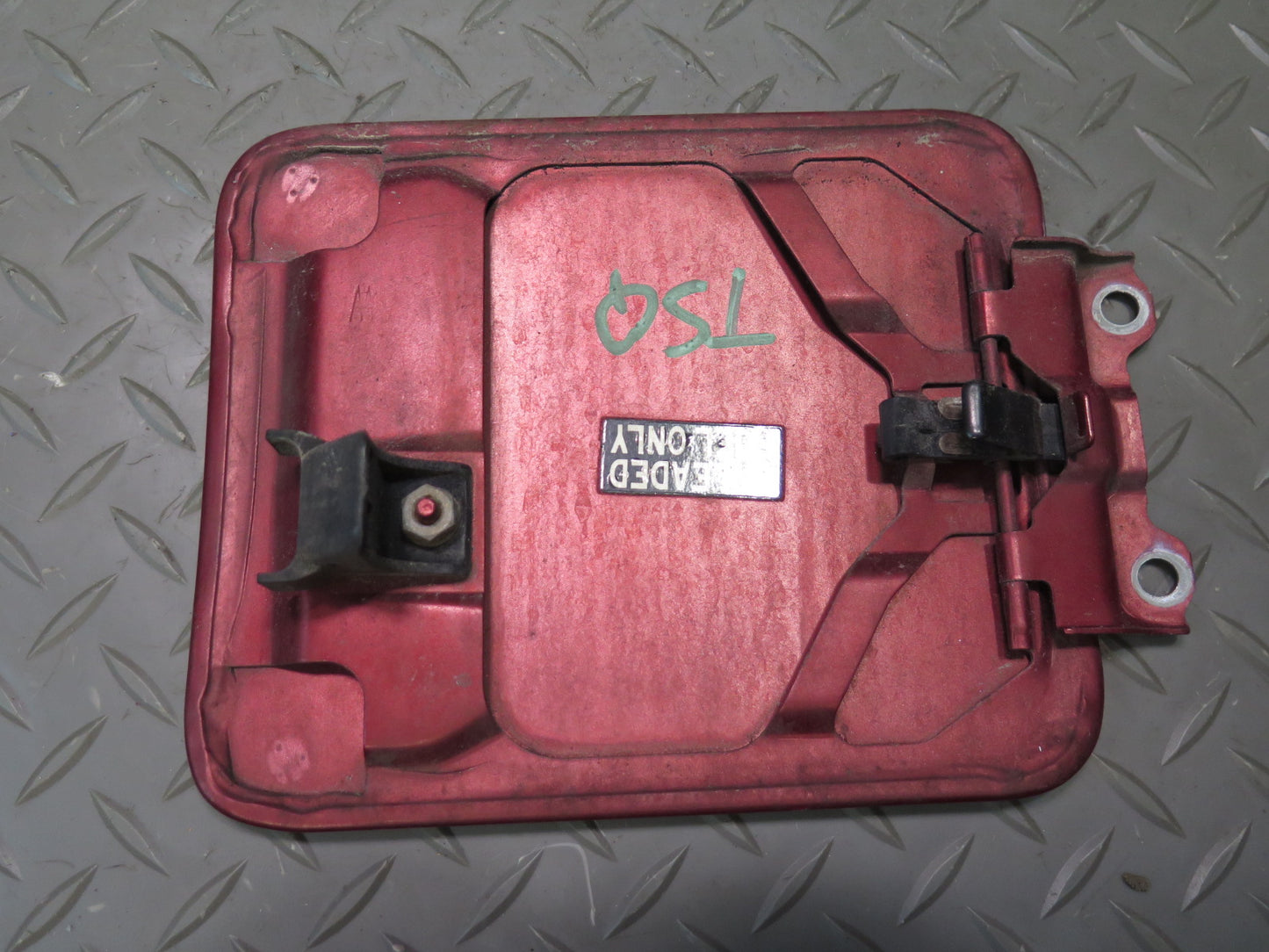 89-92 Toyota Supra MA70L Fuel Tank Filler Door Lid Cover Medium RED Pearl OEM