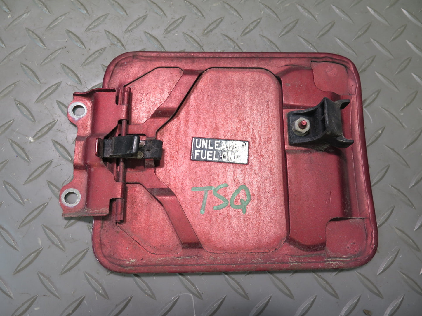 89-92 Toyota Supra MA70L Fuel Tank Filler Door Lid Cover Medium RED Pearl OEM