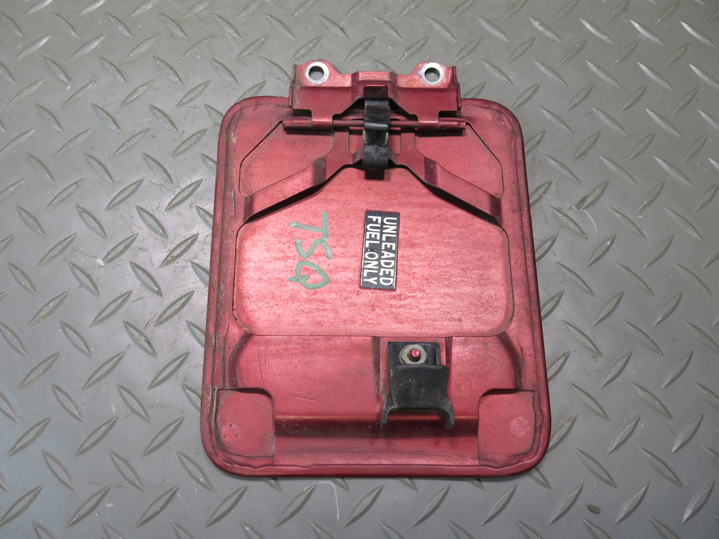 89-92 Toyota Supra MA70L Fuel Tank Filler Door Lid Cover Medium RED Pearl OEM