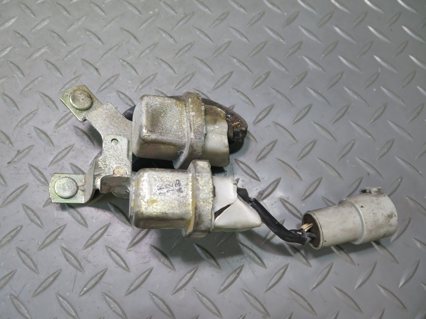 86-92 Toyota Supra MA70L Set of 2 A/C Fan Relay Module w Bracket OEM