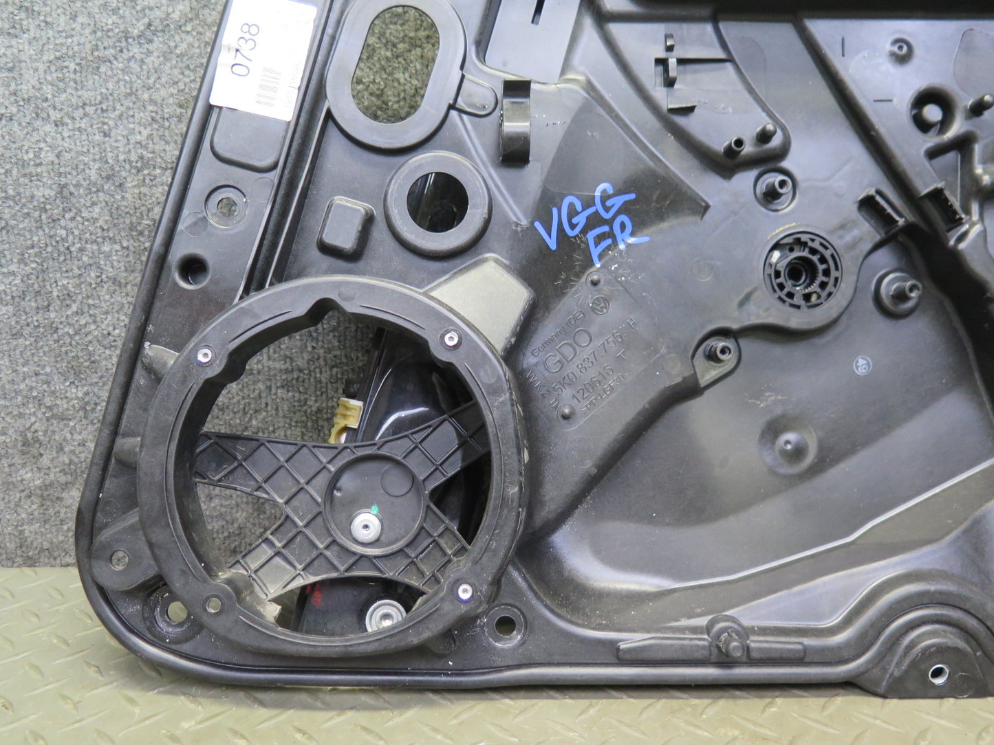 10-14 VW Golf GTI R MK6 4DOOR Front Right Passenger Door Window Regulator OEM