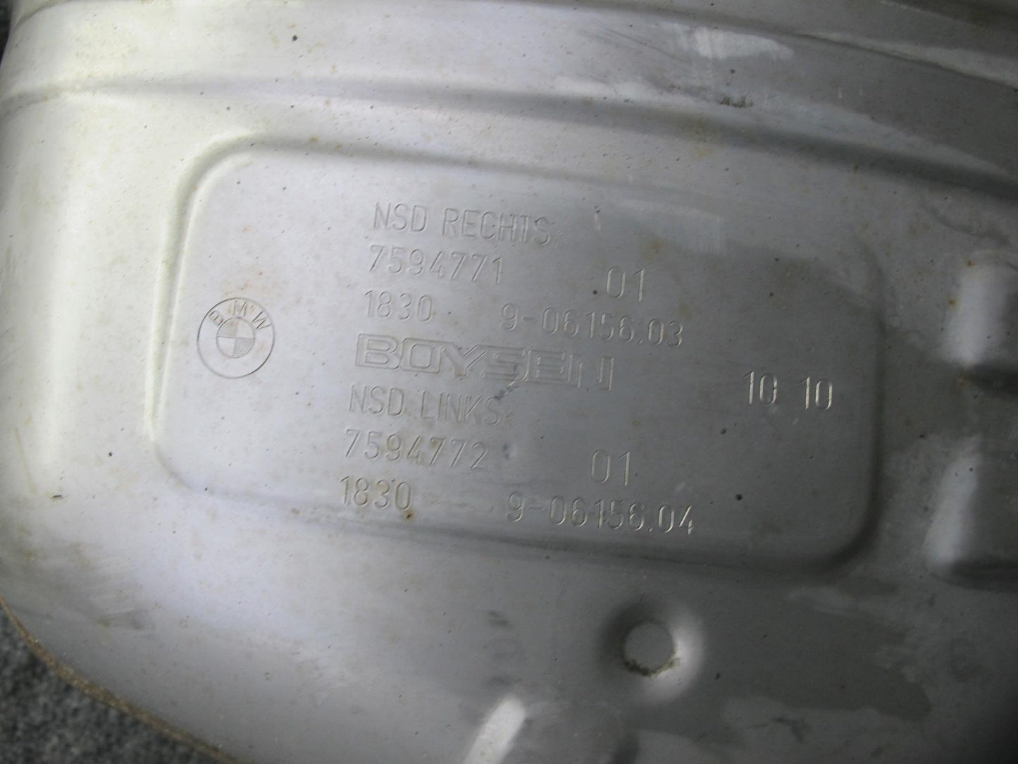 11-13 BMW E92 E93 335i N55 Set of 2 Rear Left & Right Exhaust Muffler w Tips OEM