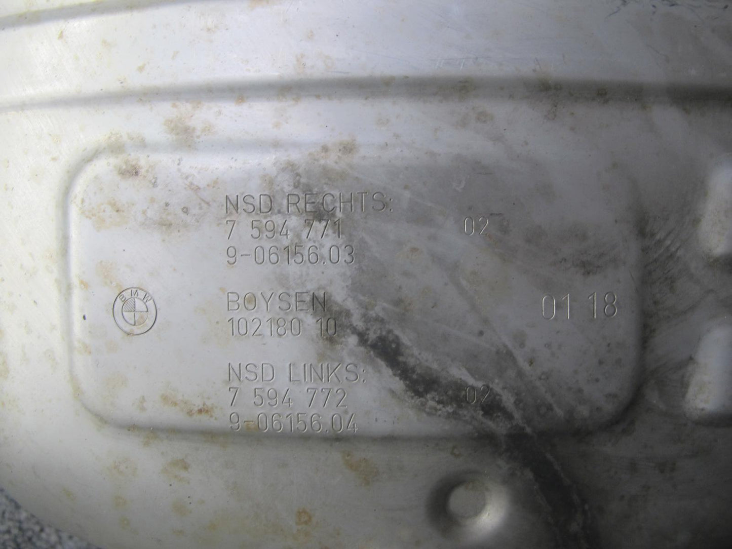 11-13 BMW E92 E93 335i N55 Set of 2 Rear Left & Right Exhaust Muffler w Tips OEM