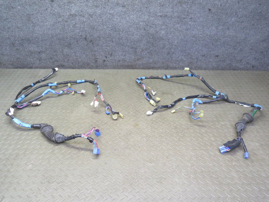 86-92 Toyota Supra MA70L Set of 2 Left & Right Door Wire Wiring Harness OEM