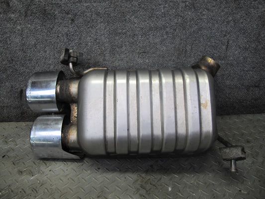 05-11 Mercedes R171 SLK55 AMG Rear Right Exhaust Muffler w Tips 1714910801 OEM