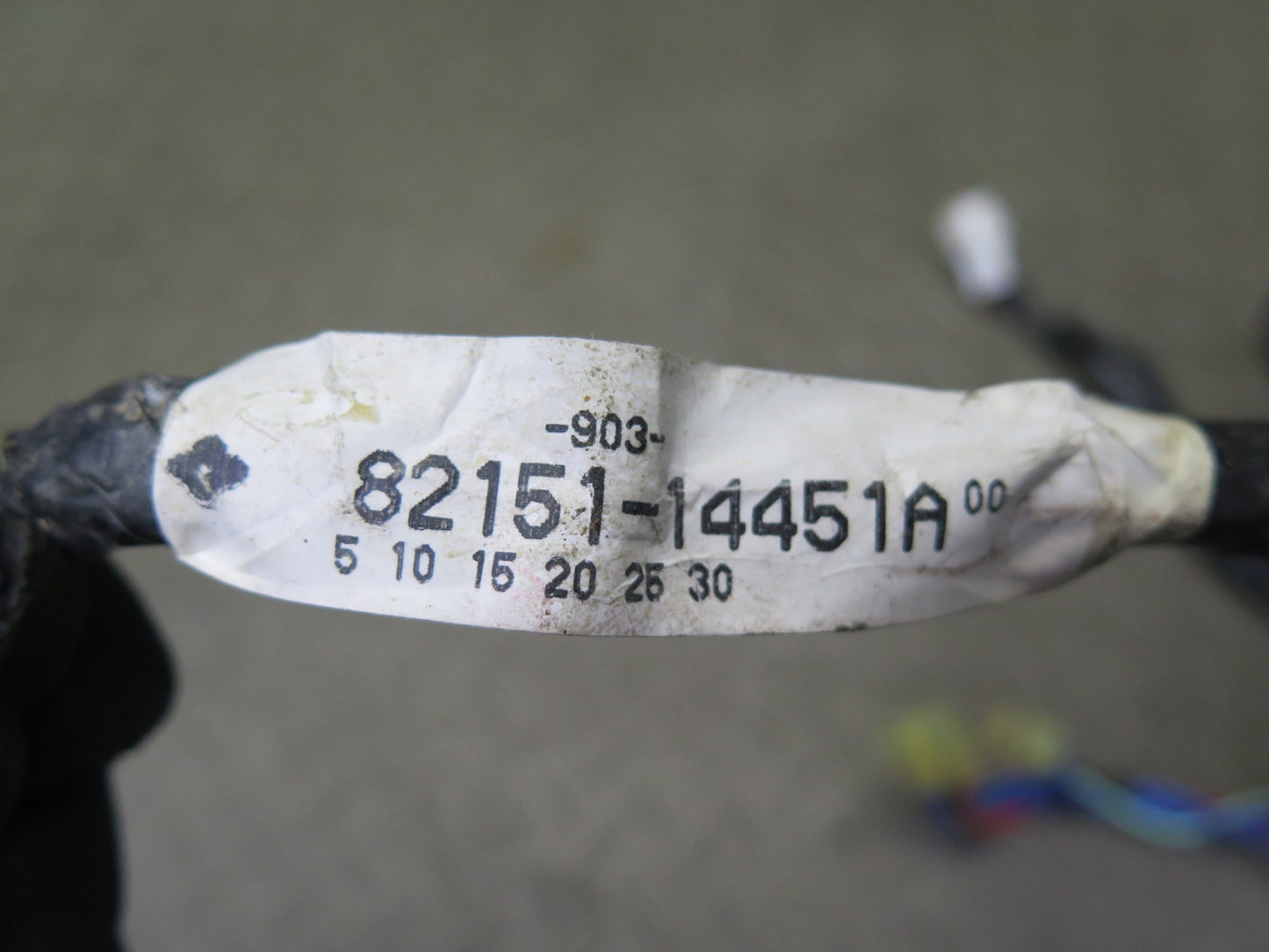 86-92 Toyota Supra MA70L Set of 2 Left & Right Door Wire Wiring Harness OEM