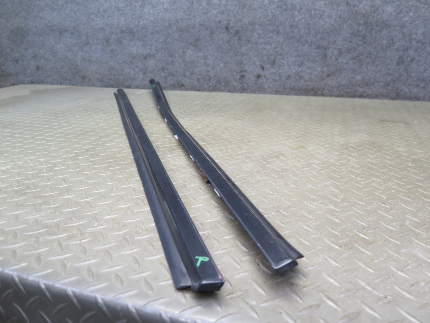 86-92 Toyota Supra MA70L Set of 2 Door Window Weatherstrip Molding OEM