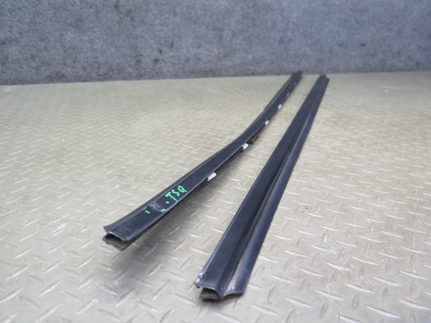 86-92 Toyota Supra MA70L Set of 2 Door Window Weatherstrip Molding OEM