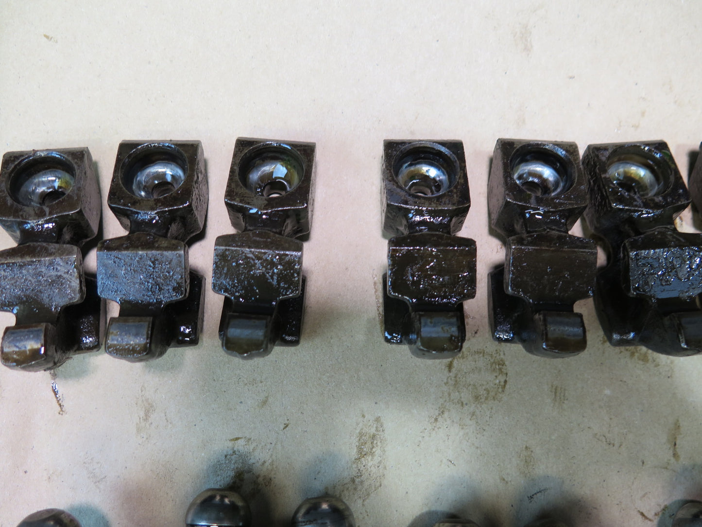 81-85 Mercedes R107 380SL 48pcs Engine Valve Rocker Arm & Arm Ball Stud Set OEM