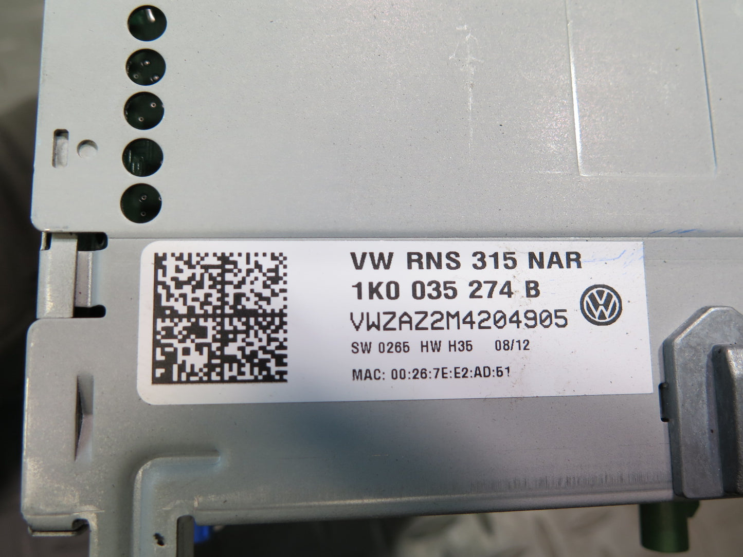 2012 Volkswagen VW Golf R MK6 Radio CD Navigation Display Receiver Head Unit OEM