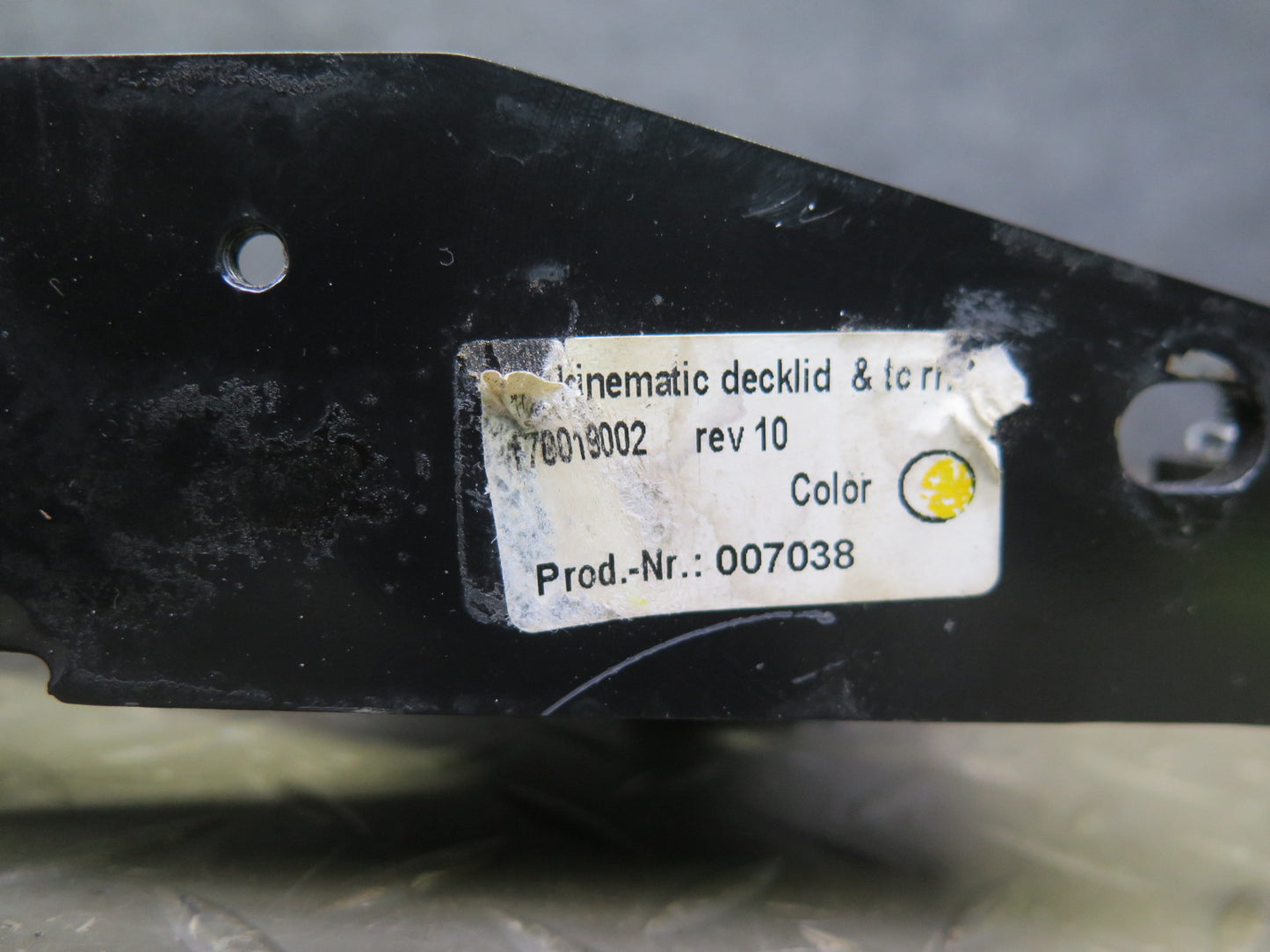 2004-2009 Cadillac XLR Rear Left & Right Side Convertible TOP Hinge Bracket Set