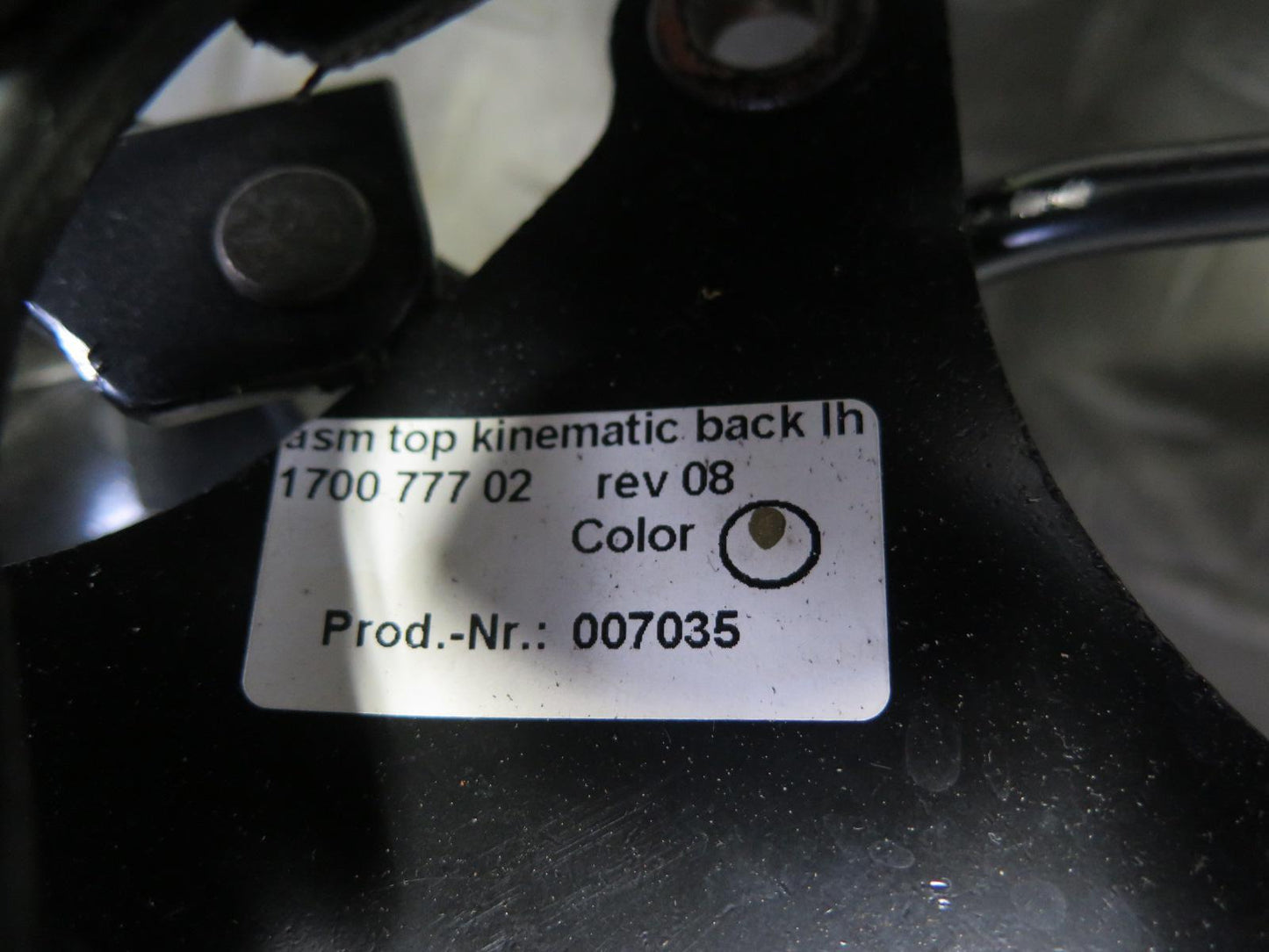 2004-2009 Cadillac XLR Left Right Side Convertible TOP Decklid Hinge Bracket Set