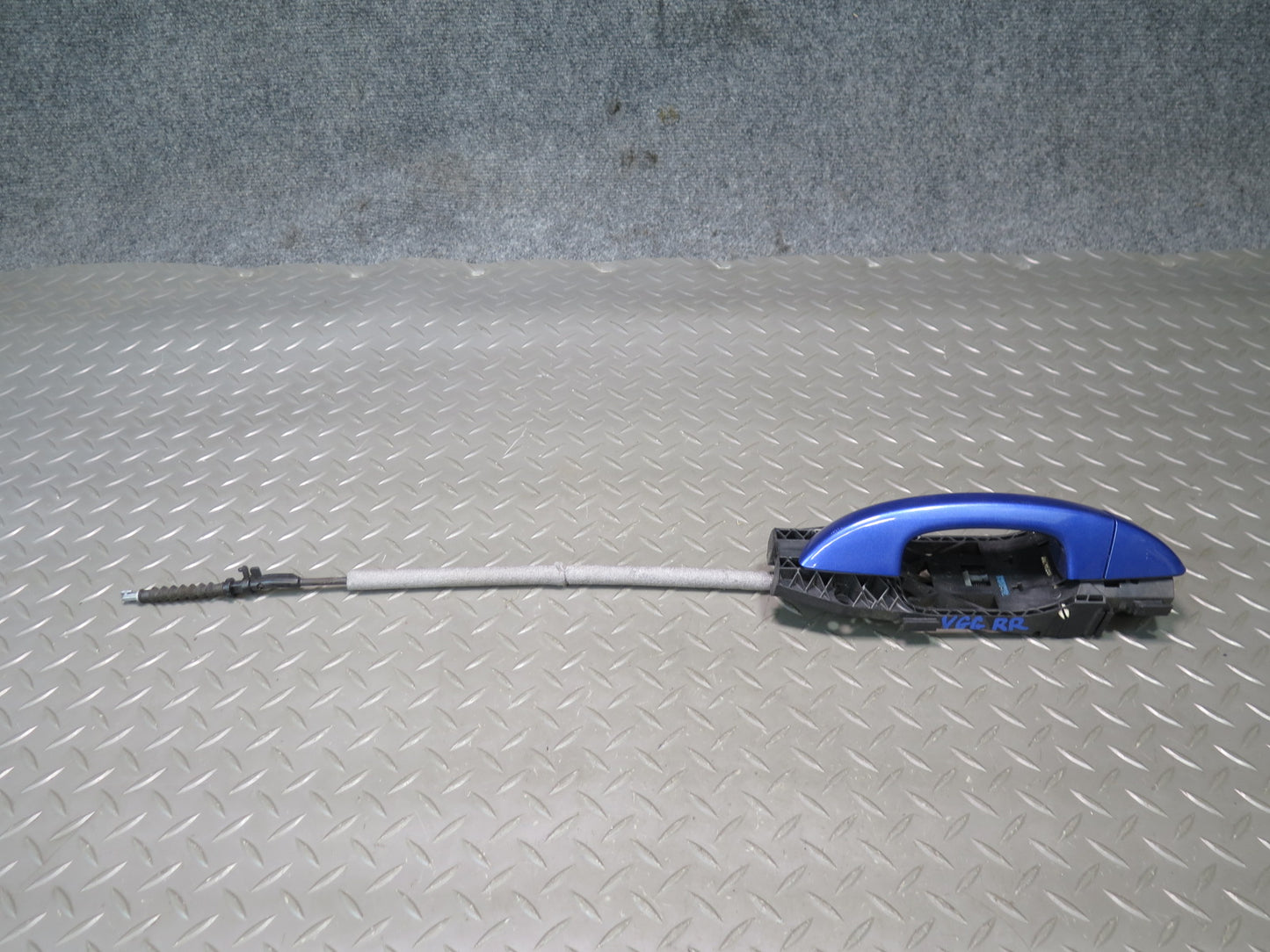 10-14 VW Golf GTI R MK6 4DOOR Rear Right Exterior Door Handle Blue OEM