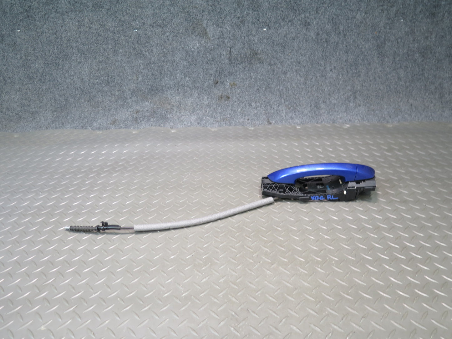 10-14 VW Golf GTI R MK6 4DOOR Rear Left Exterior Door Handle Blue OEM