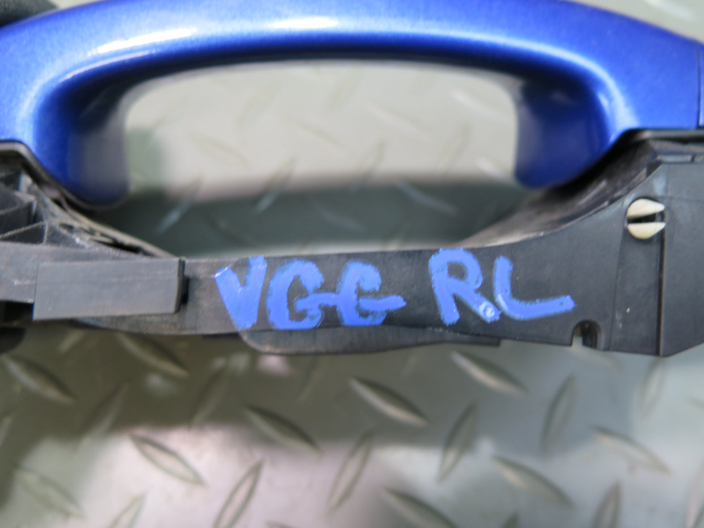 10-14 VW Golf GTI R MK6 4DOOR Rear Left Exterior Door Handle Blue OEM