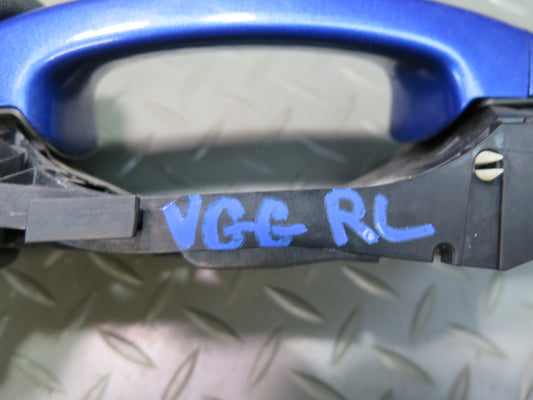 10-14 VW Golf GTI R MK6 4DOOR Rear Left Exterior Door Handle Blue OEM
