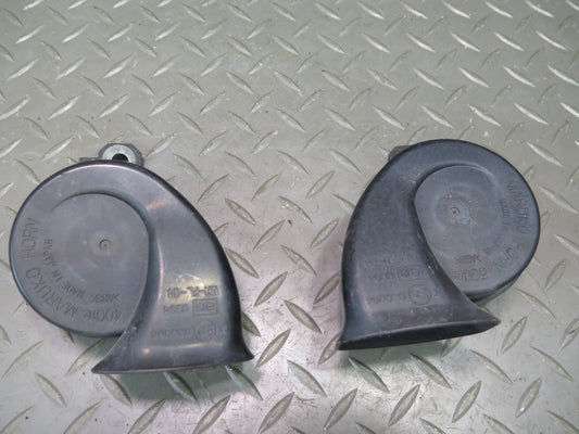 02-10 Lexus UZZ40L SC430 Set of 2 High & Low Tone Note Pitch Horn Signal OEM
