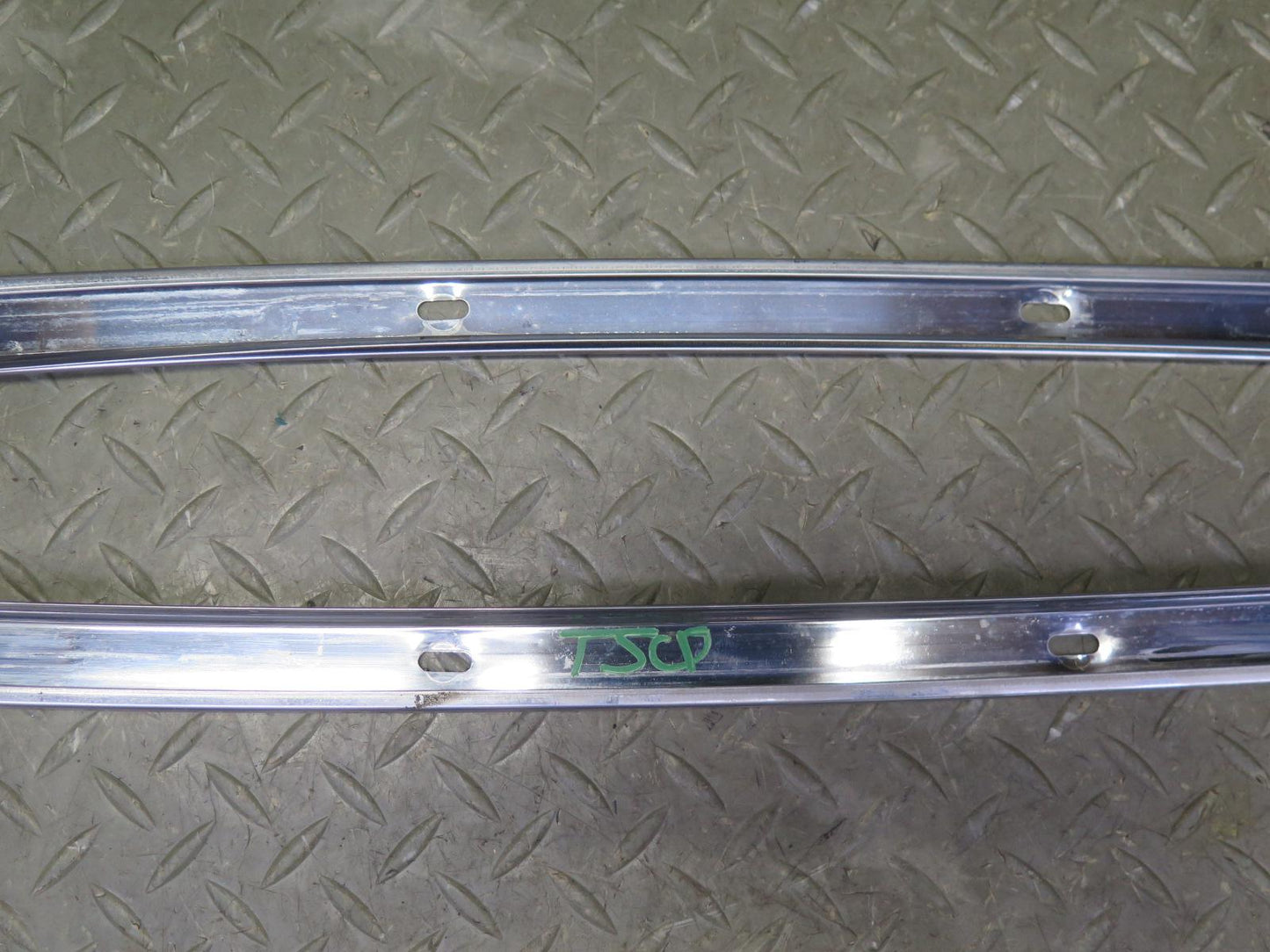87-92 Toyota Supra MA70L Targa Roof Chrome Window Weatherstrip Guide Set OEM
