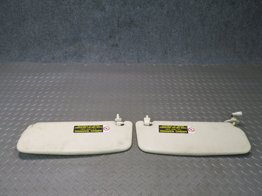 02-05 Lexus UZZ40L SC430 Set of 2 Front Left & Right Sun Visor OEM