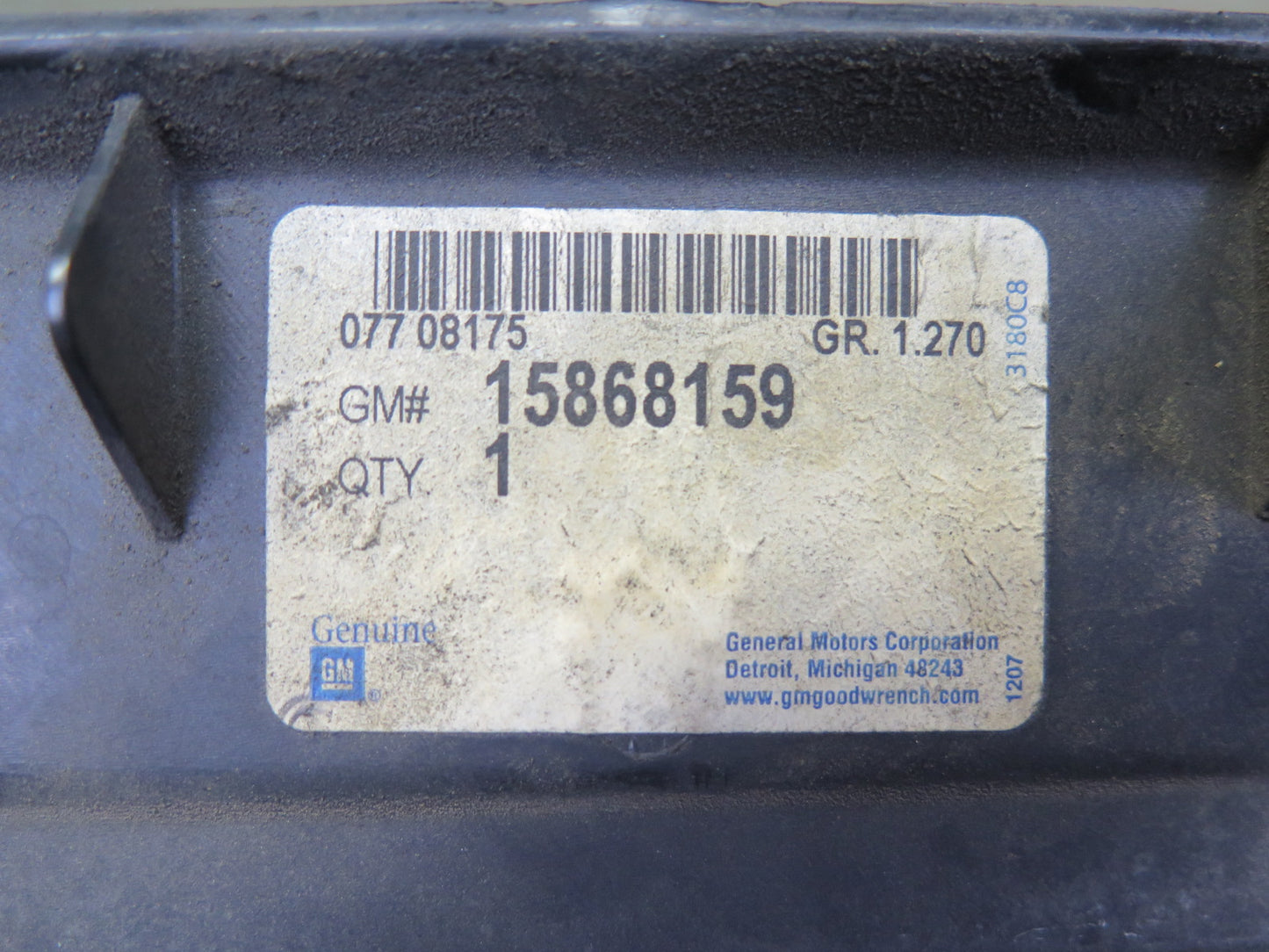 2004-2009 Cadillac XLR Front Upper Radiator Support Bracket Cover Panel