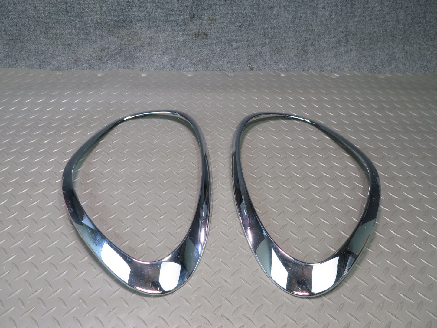 11-15 Mini Cooper R60 R61 Set of 2 Front Headlight Chrome Trim Bezel Ring OEM