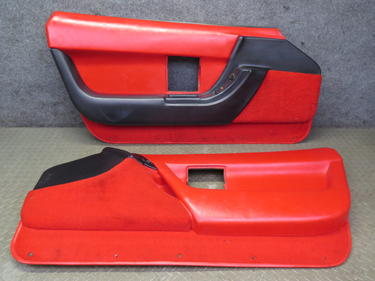 1993 Chevrolet Corvette C4 Set of 2 Door Interior Trim Panel Torch RED OEM