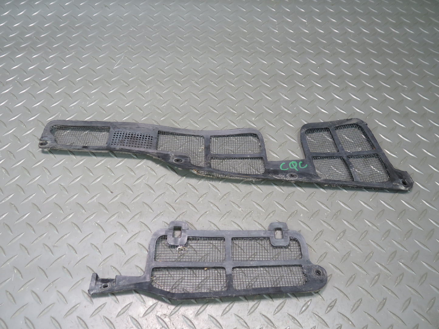 90-96 Chevrolet Corvette C4 Set of 2 Windshield Wiper Vent  Cowl Screen OEM
