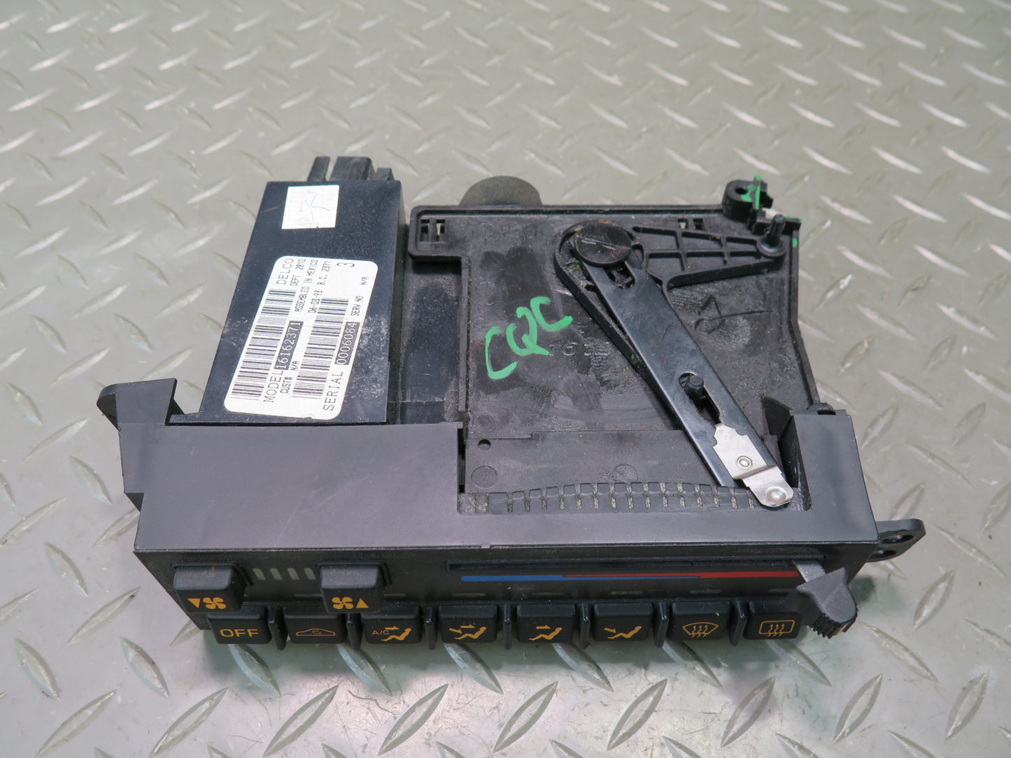 92-93 Chevrolet Corvette C4 A/C Heater Climate Control Switch Panel 16162371 OEM