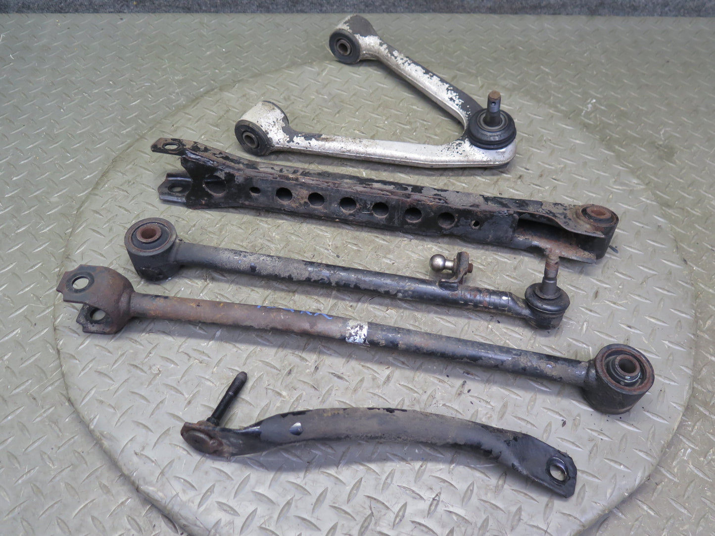 86-92 Toyota Supra MA70L Set of 5 Rear Right Upper & Lower Control Arm 59K OEM