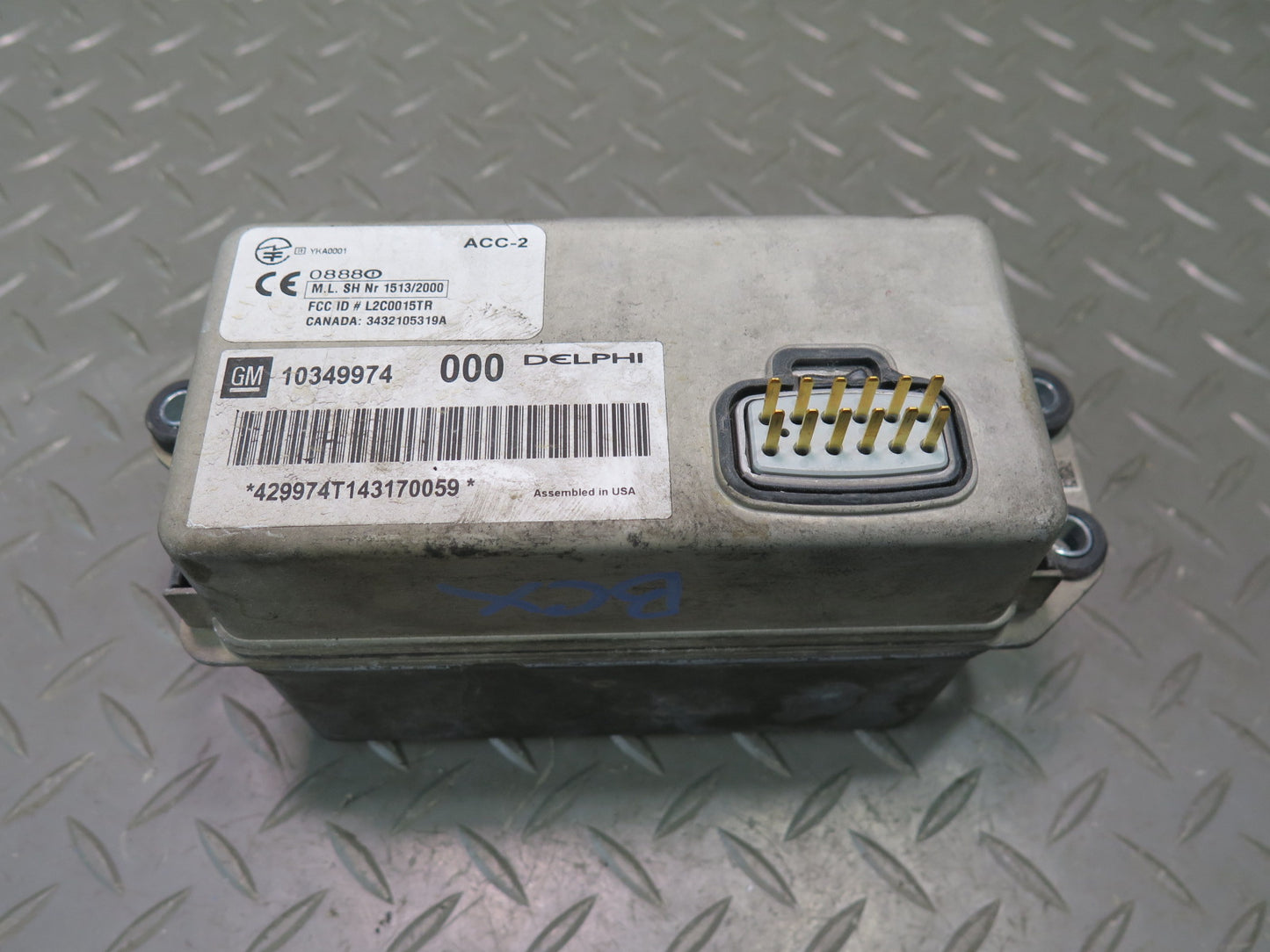 2004-2005 Cadillac XLR Adaptive Cruise Control Distance Radar Sensor Module