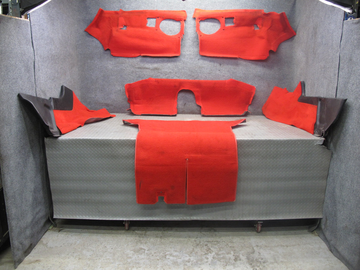 1993 Chevrolet Corvette C4 Rear Trunk Cargo Floor Carpet Liner Cover Set OEM