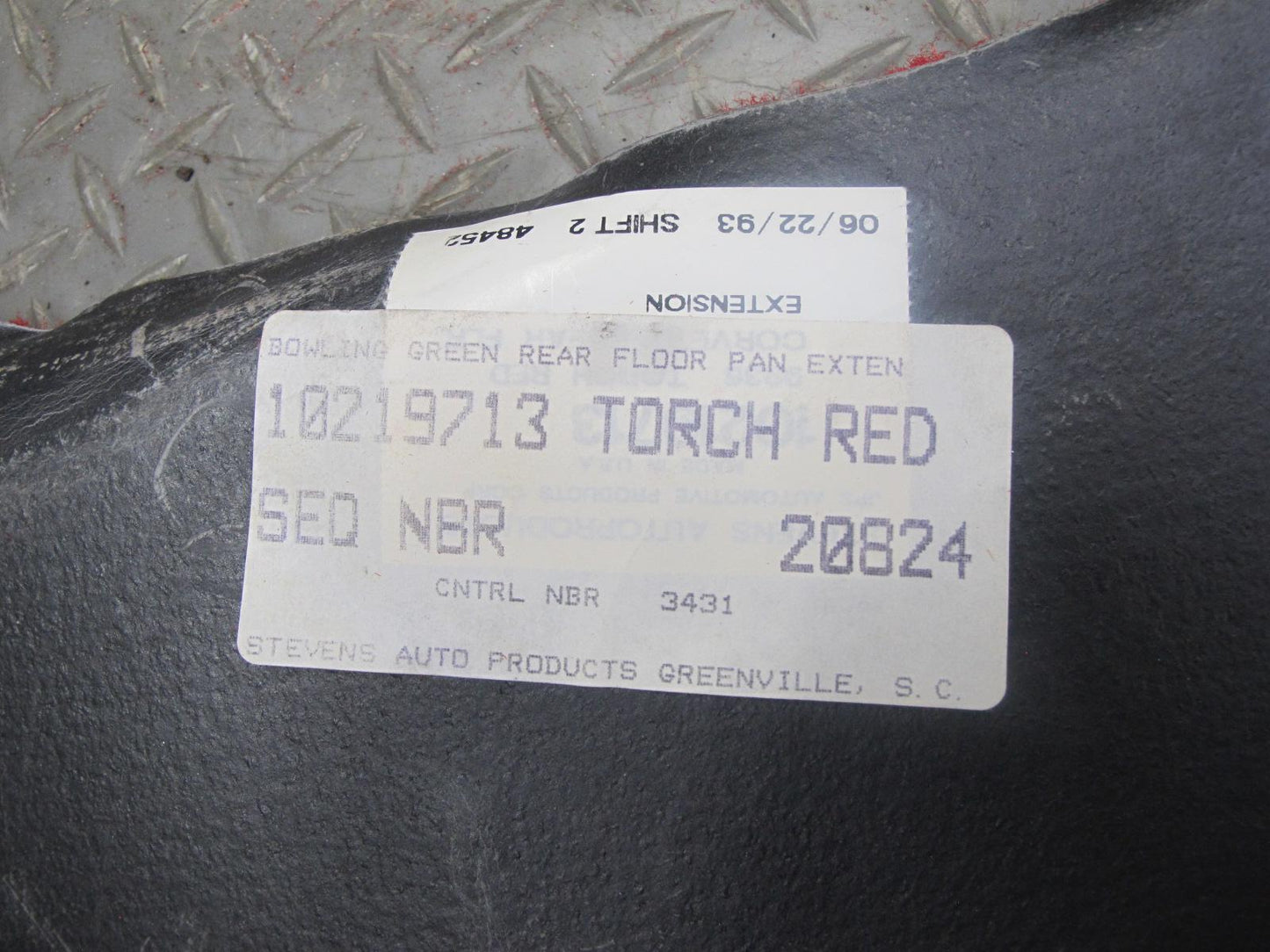 1993 Chevrolet Corvette C4 Rear Trunk Cargo Floor Carpet Liner Cover Set OEM