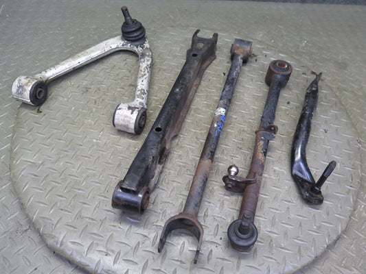 86-92 Toyota Supra MA70L Set of 5 Rear Left Upper & Lower Control Arm 59K OEM