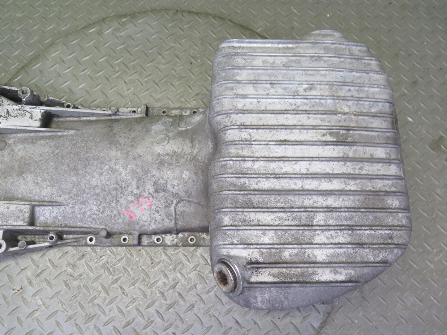 81-85 Mercedes R107 380SL M116 Engine Oil Pan w Dipstick Set OEM