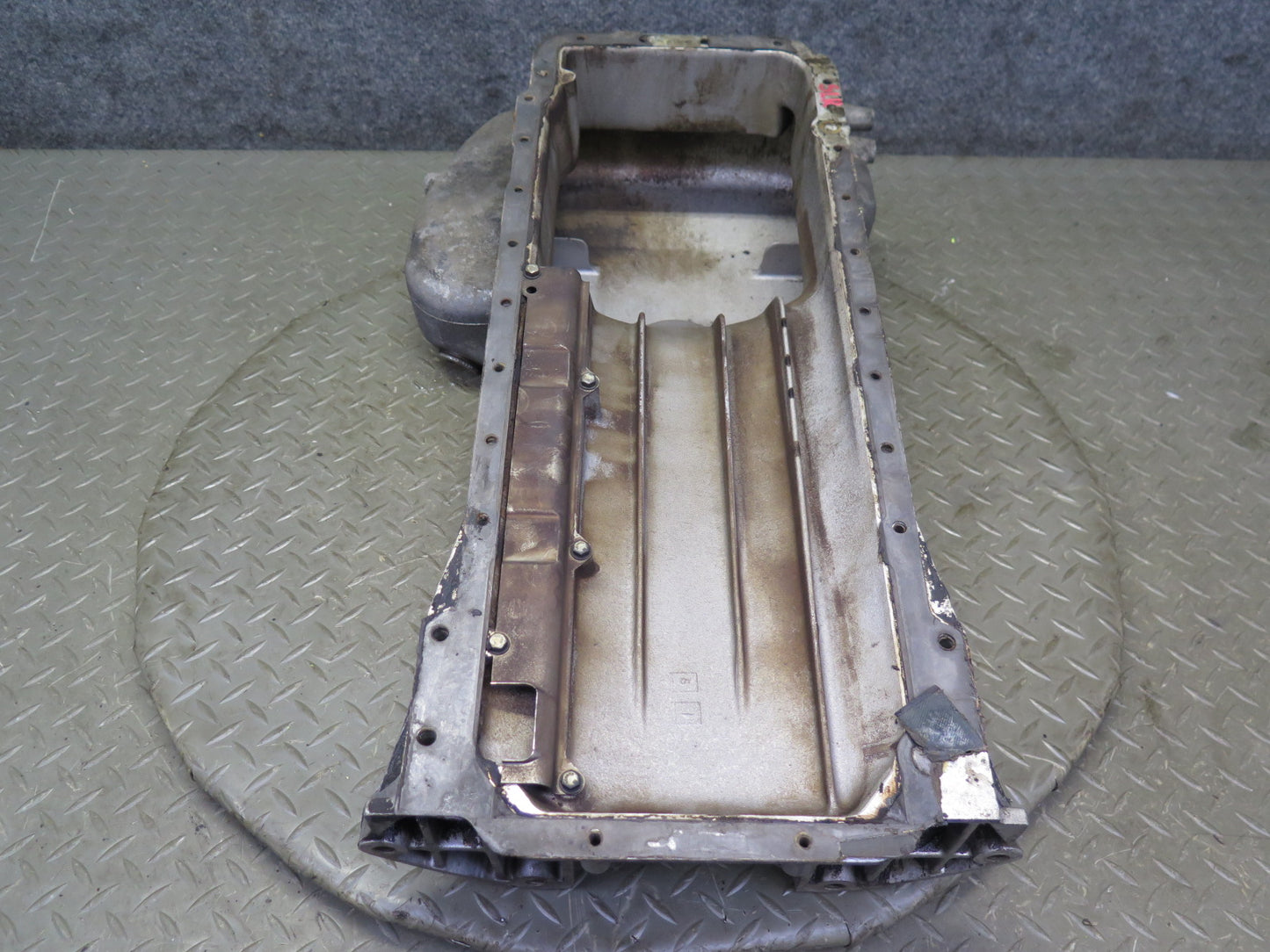 81-85 Mercedes R107 380SL M116 Engine Oil Pan w Dipstick Set OEM