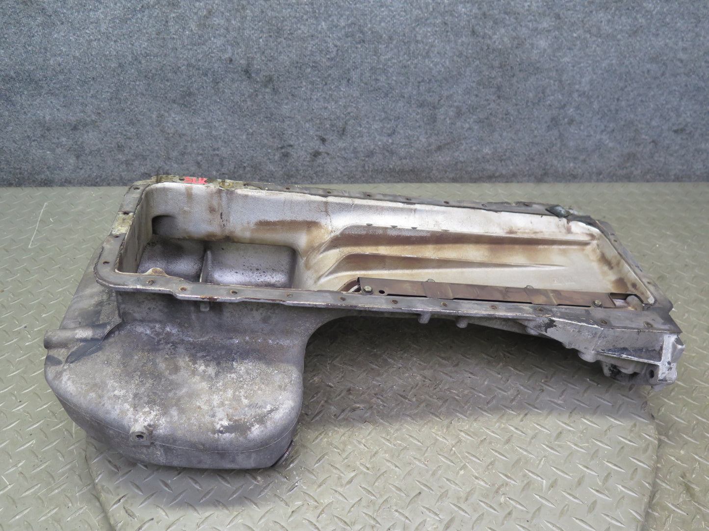 81-85 Mercedes R107 380SL M116 Engine Oil Pan w Dipstick Set OEM