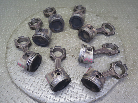81-85 Mercedes R107 380SL M116 116.962 Set of 8 Piston Connecting Rod OEM