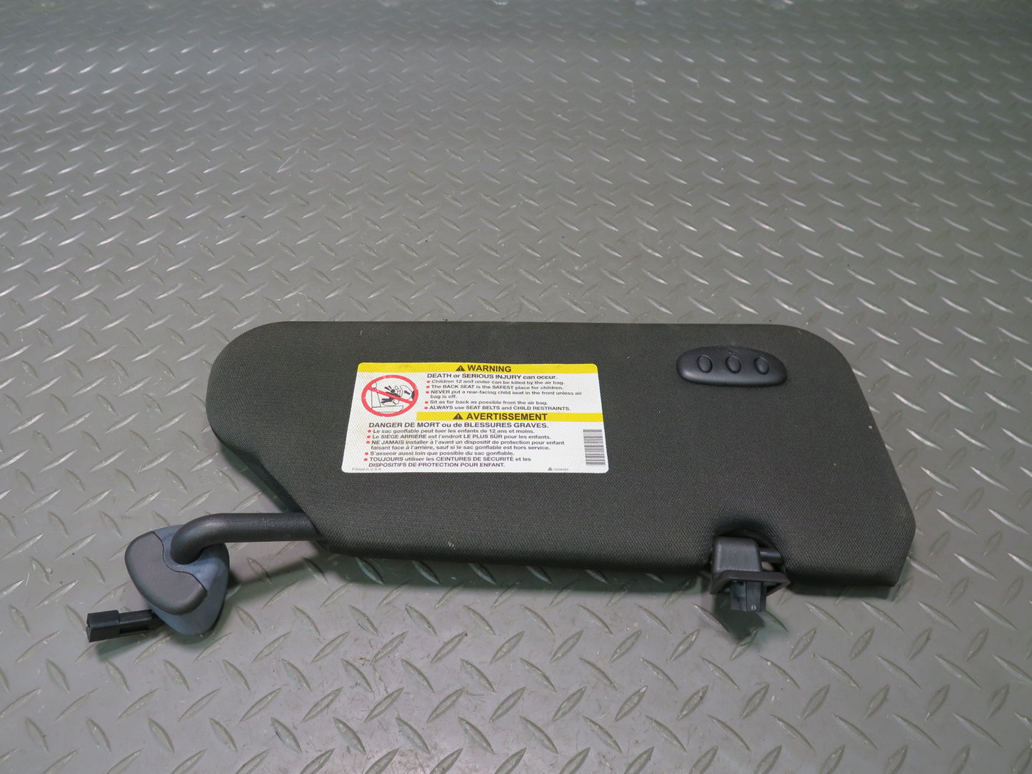 2004-2009 Cadillac XLR Front Left & Right Side Sun Visor W/ Homelink Black Set