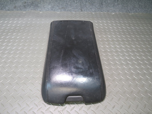 2004-2006 Cadillac XLR Center Console Lid Arm Rest Leather Black