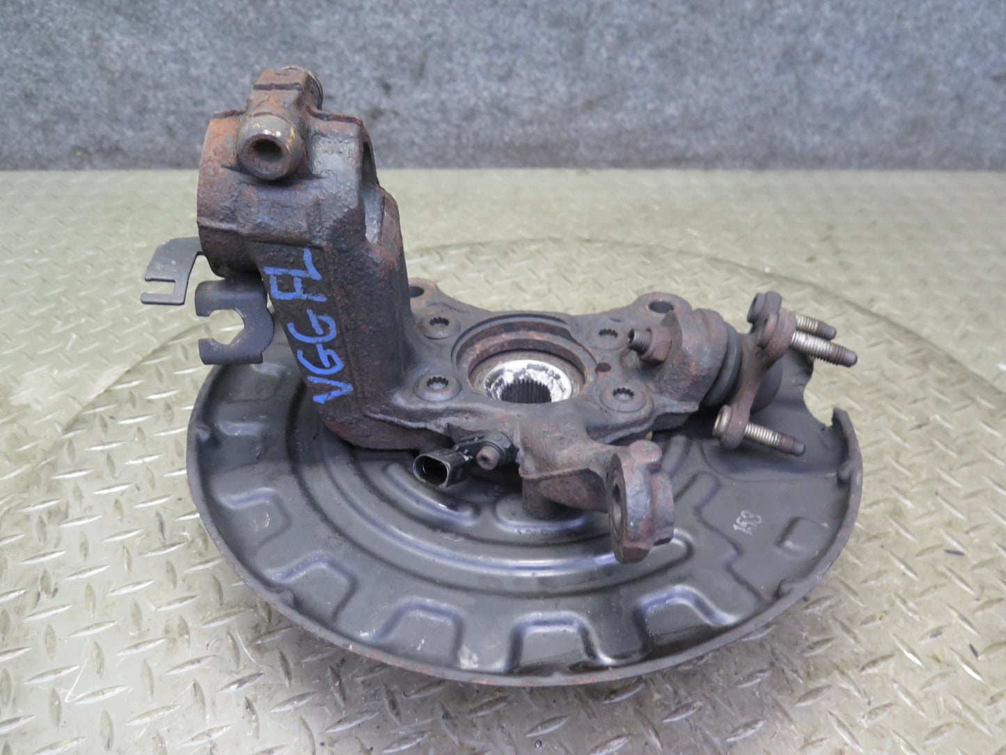 12-13 VW Golf R MK6 AWD Front Left Spindle Knuckle Wheel Hub Bearing OEM