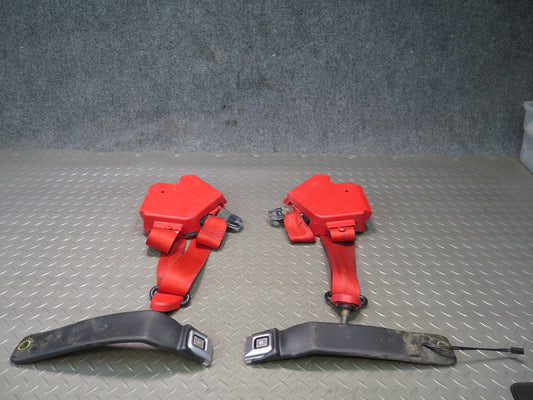 86-94 CHEVROLET CORVETTE C4 FRONT LEFT & RIGHT SIDE SEATBELT RETRACTOR W BUCKLE SET OEM